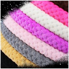 Winter Anti-Slip Warm Plush Car Steering Wheel Cover Pearl Velvet Soft