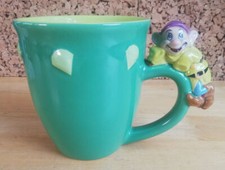 Disney Store Collectible Mug Green Dopey Seven Dwarfs Snow White 3D