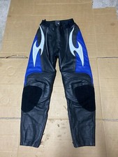 HEIN GERICKE Ladies Leather Motorcycle Trousers UK 14 = 32" waist  (B34/69)