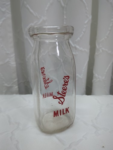 Vintage milk bottle steere - vintage,