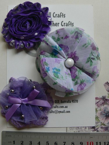 Purple silver floral - floral, white