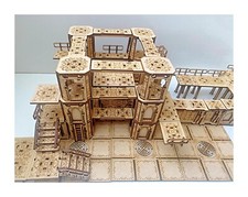 Warhammer Tower Walkways Set 3:  Necromunda Laser Cut Terrain.  Necropolis Set