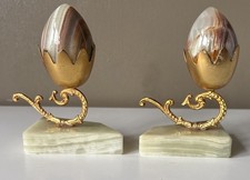 Vintage Onyx Marble Egg