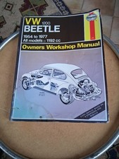 Haynes Service & Repair Manual Paperback Book VW 1200 Beetle 1954-1977 036