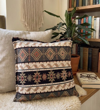 Black & Khaki Aztec Cushion