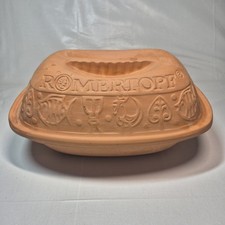 Vintage Romertopf Roaster Terracotta Redwear Keramik West Germany # 109