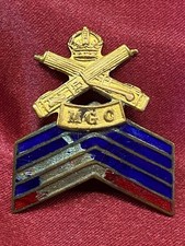 Lovely WW1 MGC Machine Gun Corps Enamel Lapel Badge