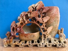 Chinese Soapstone Double Vase