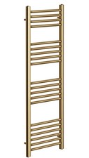 York Flat Brushed Brass Central Heating Towel Rails Bathroom Radiator