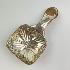 Antique Georgian Old Sheffield Plate Tea Caddy Spoon 6.5cm