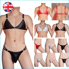 Mens Sissy Bra Sexy Oil Glossy