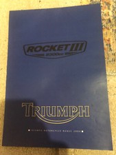 triumph rocket 3 brochure inc 955 daytona tiger trophy etc