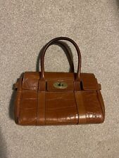 Genuine Mulberry bag small bayswater buckle brown