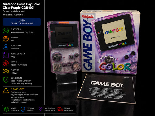 Nintendo game boy color - boy,