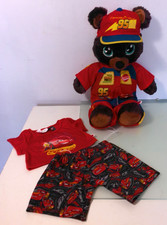 Build a Bear Workshop black bear in 'Cars' oufit