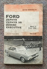FORD ZODIAC MARK 4 AND ZEPHYR MOTOR MANUAL