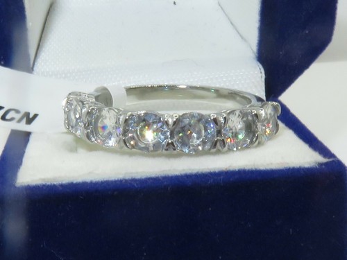 Ladies eternity ring band - , cz