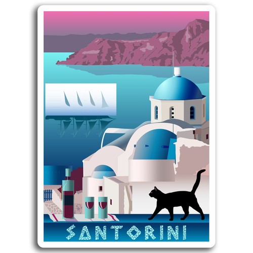 10cm santorini greece - 2,