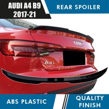 AUDI A4 B9 RS4 S4 S LINE EDITION GLOSS BLACK BOOT TRUNK REAR SPOILER 8W OEM FIT