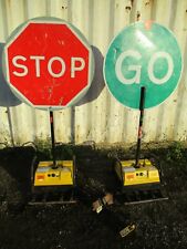 Pike Robosign stop go boards traffic lights sign light battery 2 way delivery