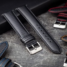 Carbon Fibre Leather Watch