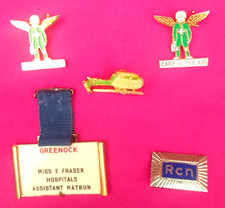 A collection of  5 nursing and air ambulance badges.  FREE POST