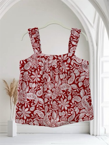 Loft womens red floral - loft, paisley
