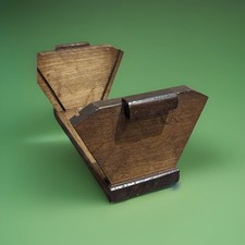 Wooden art deco fruit bowl - fruit,