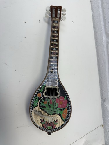 Vintage mandolin music box - vintage,