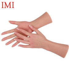 Life Size Silicone Female Hand Realistic Hand Model for Showing Jewelry Manicure