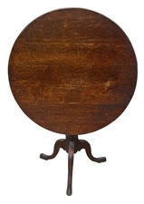 18th Century George ||| Oak Tilt Top/Tripod Table (See Delivery In Info)