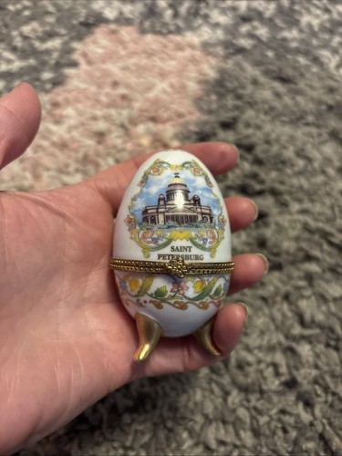 Vintage russian porcelain egg - vintage,