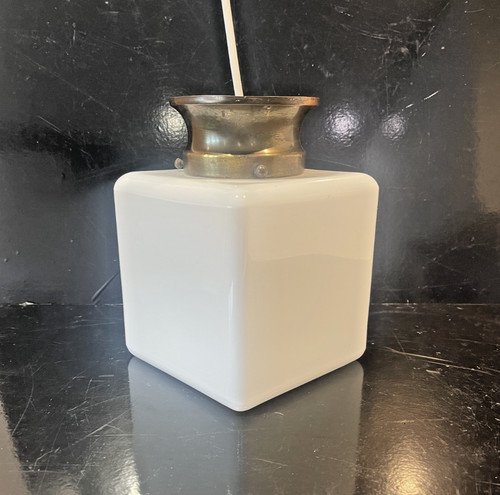 Art deco opaline glass shade - ,