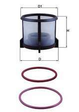 MAHLE KX 72D2 Fuel Filter for