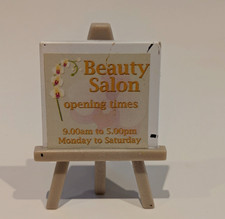 sylvanian families Beauty Salon Spares Opening Times Sign