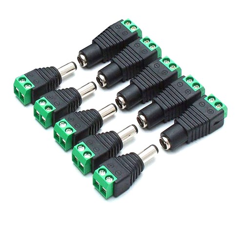 12v cctv female male - 10,