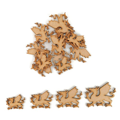 Welsh dragon mdf craft shapes - ,