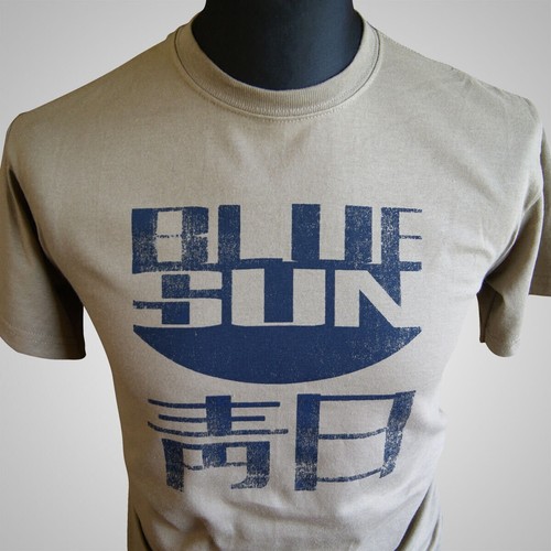 Blue sun shirt retro - sun,