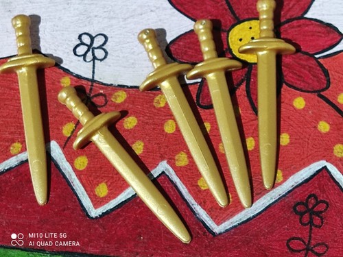 Playmobil golden swords - x5,
