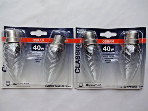Osram 40w b22 - bayonet, clear