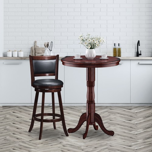 Round pub table wooden - table,