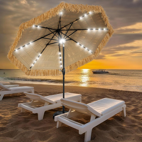 Solar tiki umbrella - 9, ft