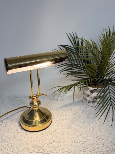 Vintage brass bankers desk - vintage,