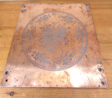 Antique Enoch Wedgwood large copper printing plate, pottery template