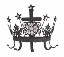 Coat hook crown shabby wall