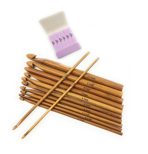 Bamboo crochet hooks needles - crochet,