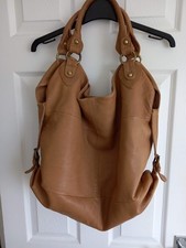 Linea Tan Leather Weekend Bag