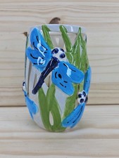 Vase With Dragonfly Design
