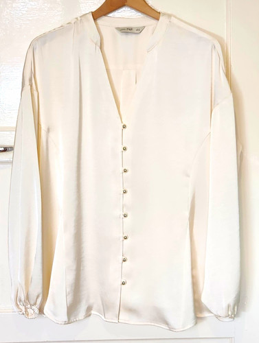 Ivory satin tailored - f&f,