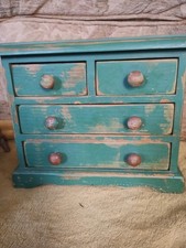Vintage Pine Chest Drawers  Approx 1/8 Scale For Teddy Display Or Jewellery